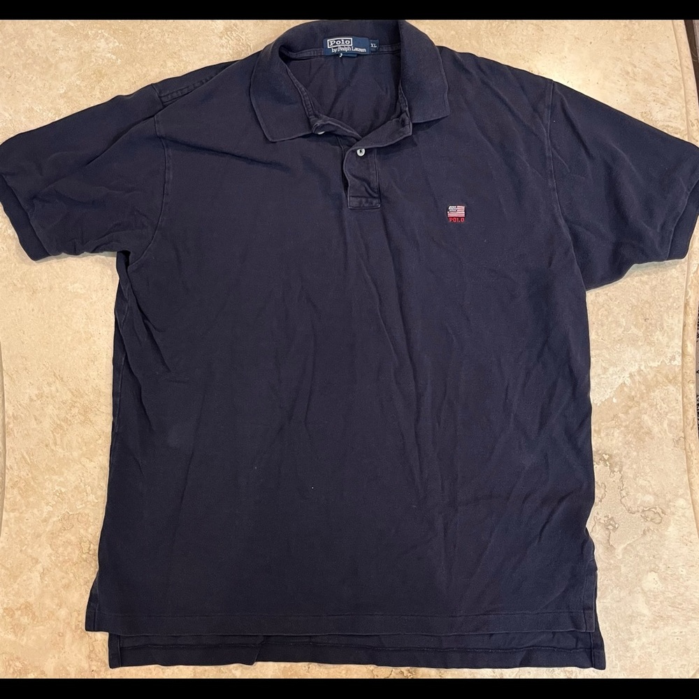 Polo Ralph Lauren USA Flag Embroidered Classic Polo Shirt